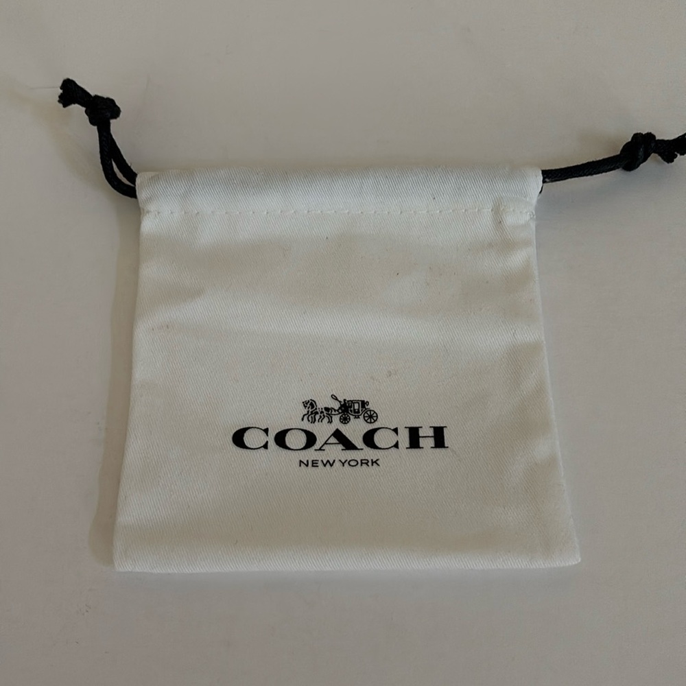 Coach jewelry dust bag